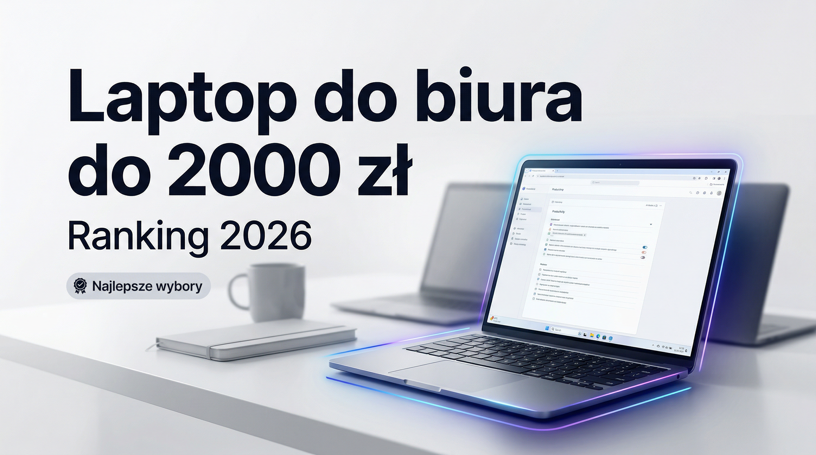 Najlepszy laptop do pracy biurowej do 2000 zł — ranking 2026