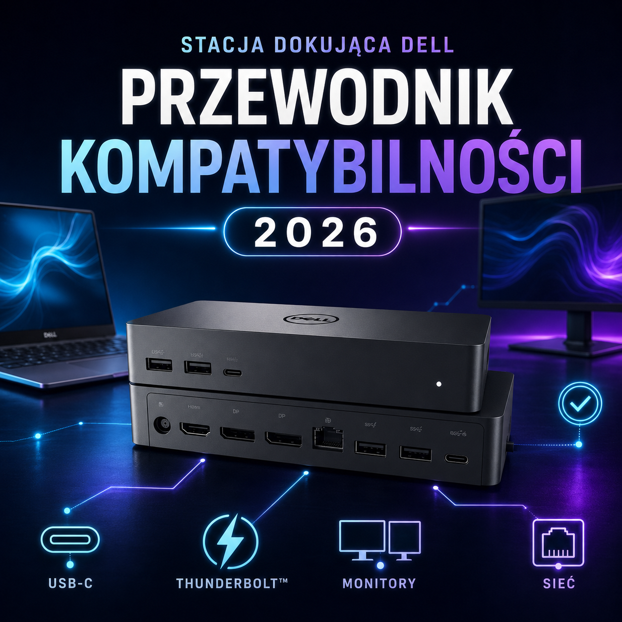 Stacja dokująca Dell — przewodnik kompatybilności 2026