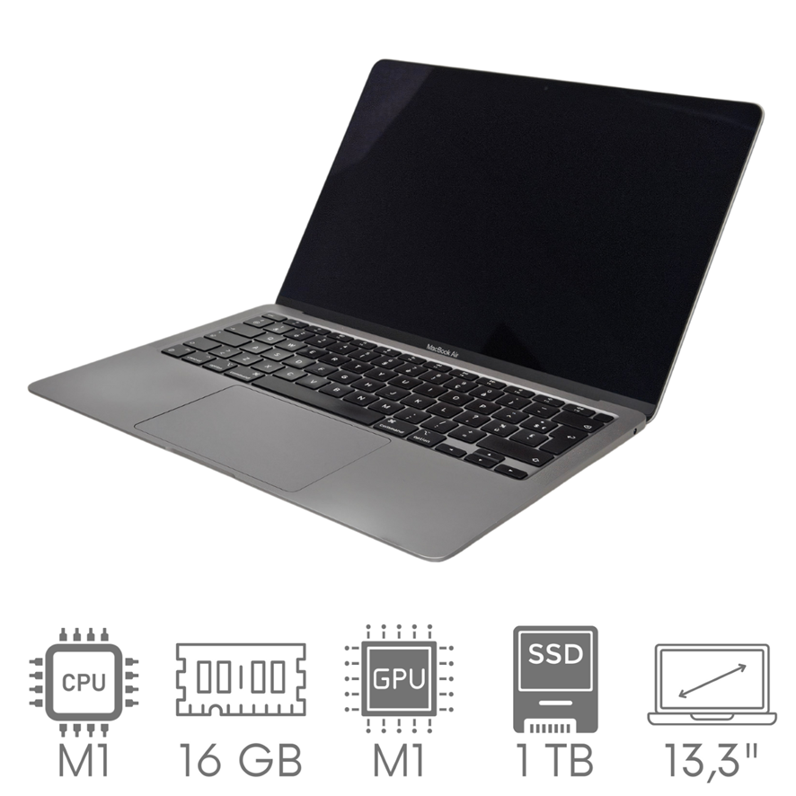 【数量限定】 MacBook Apple Air 13,3 | SSD 1TB | 16GB | M1 Apple | A2337 MacBook本体