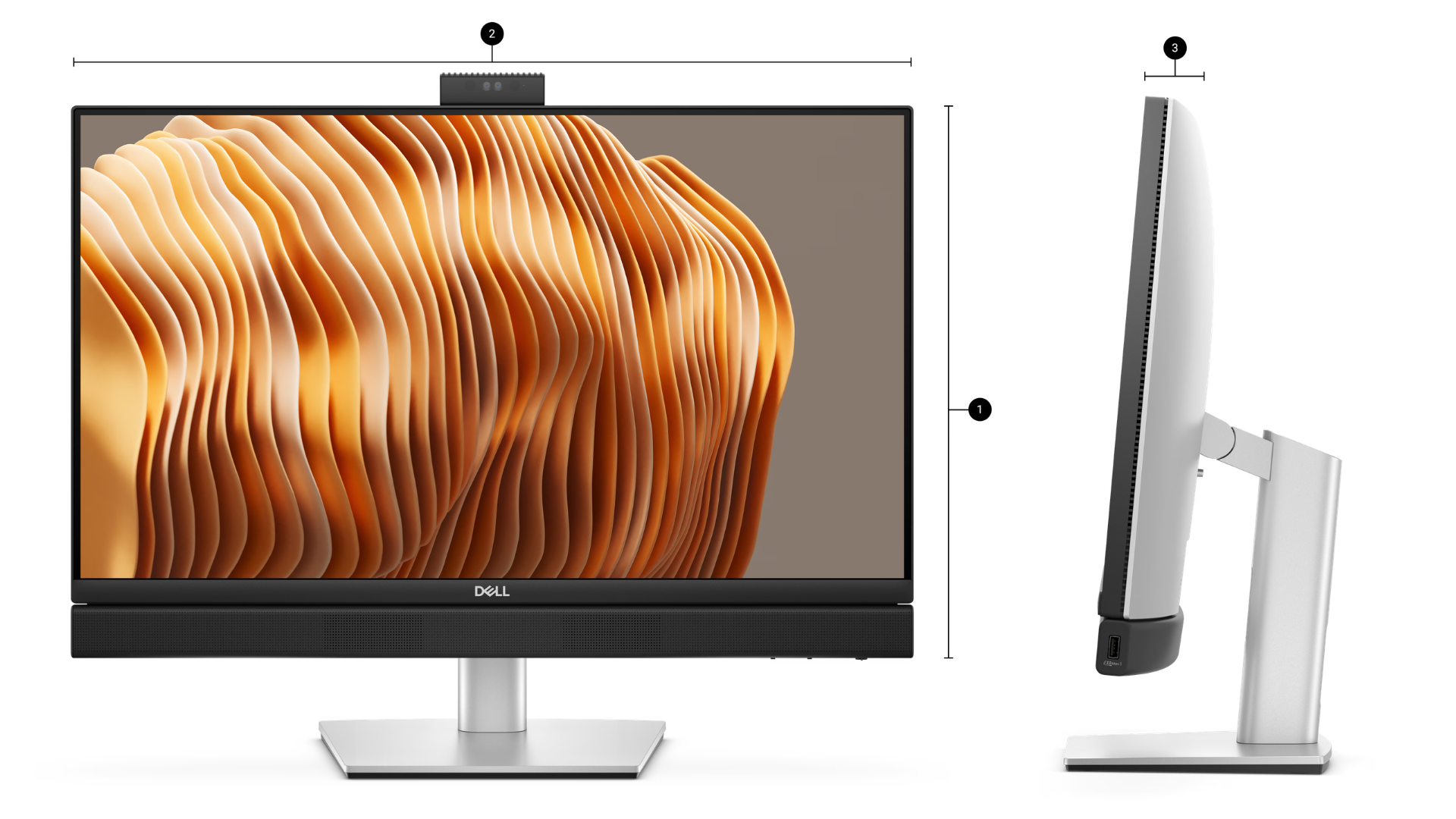Dell Pro 24 All-in-One QB24250 - wymiary i waga