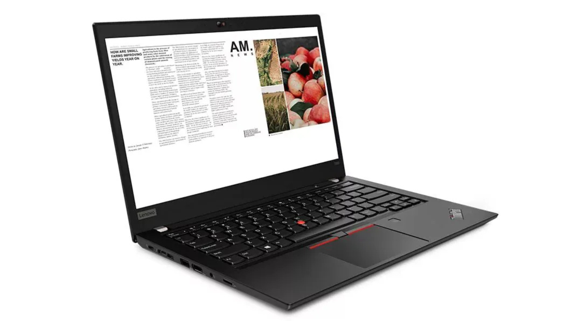 Lenovo ThinkPad T490 – obudowa z blisku, widoczna tekstura i solidność wykonania
