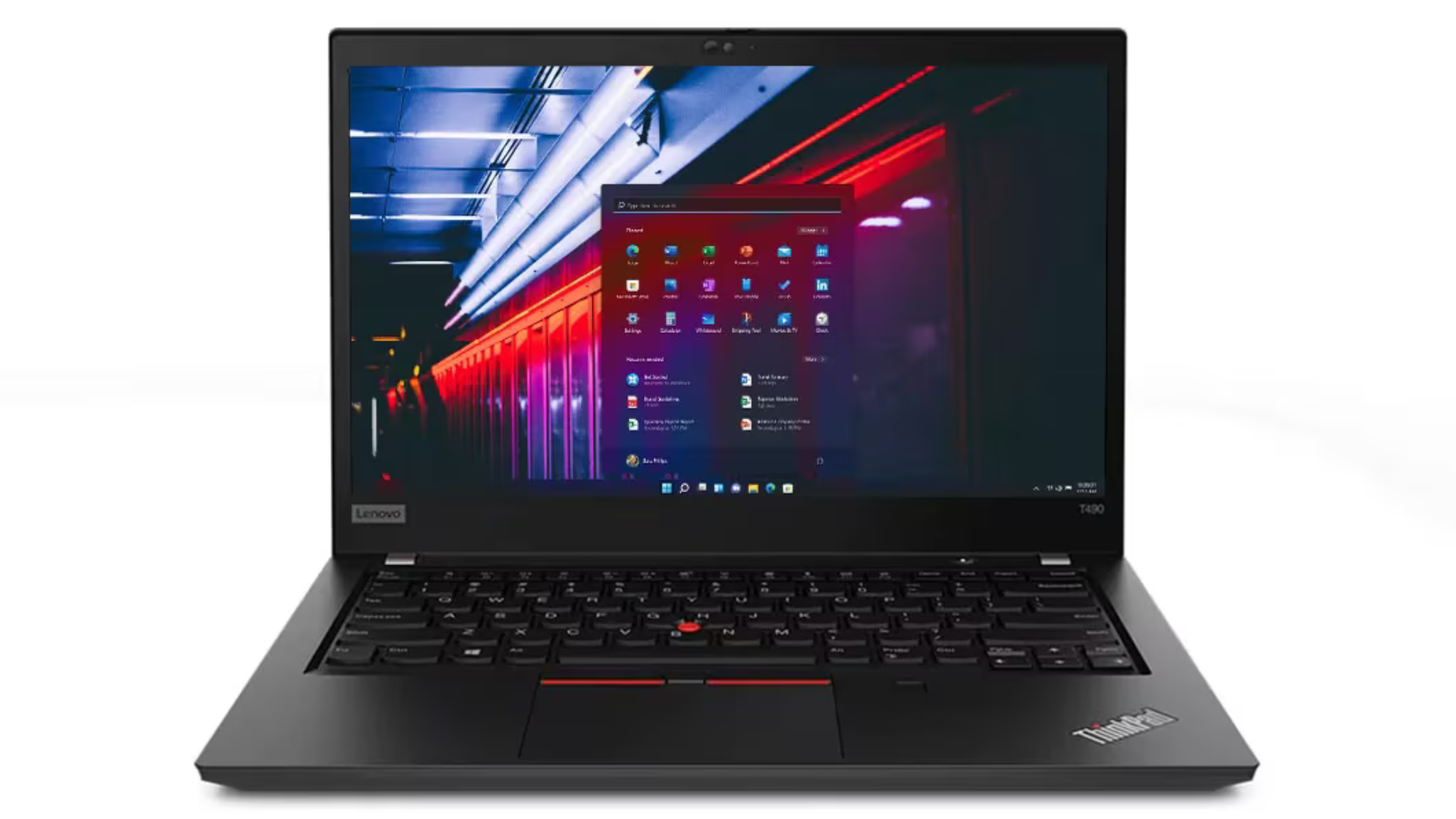 Lenovo ThinkPad T490 – widok z boku, porty i solidna obudowa