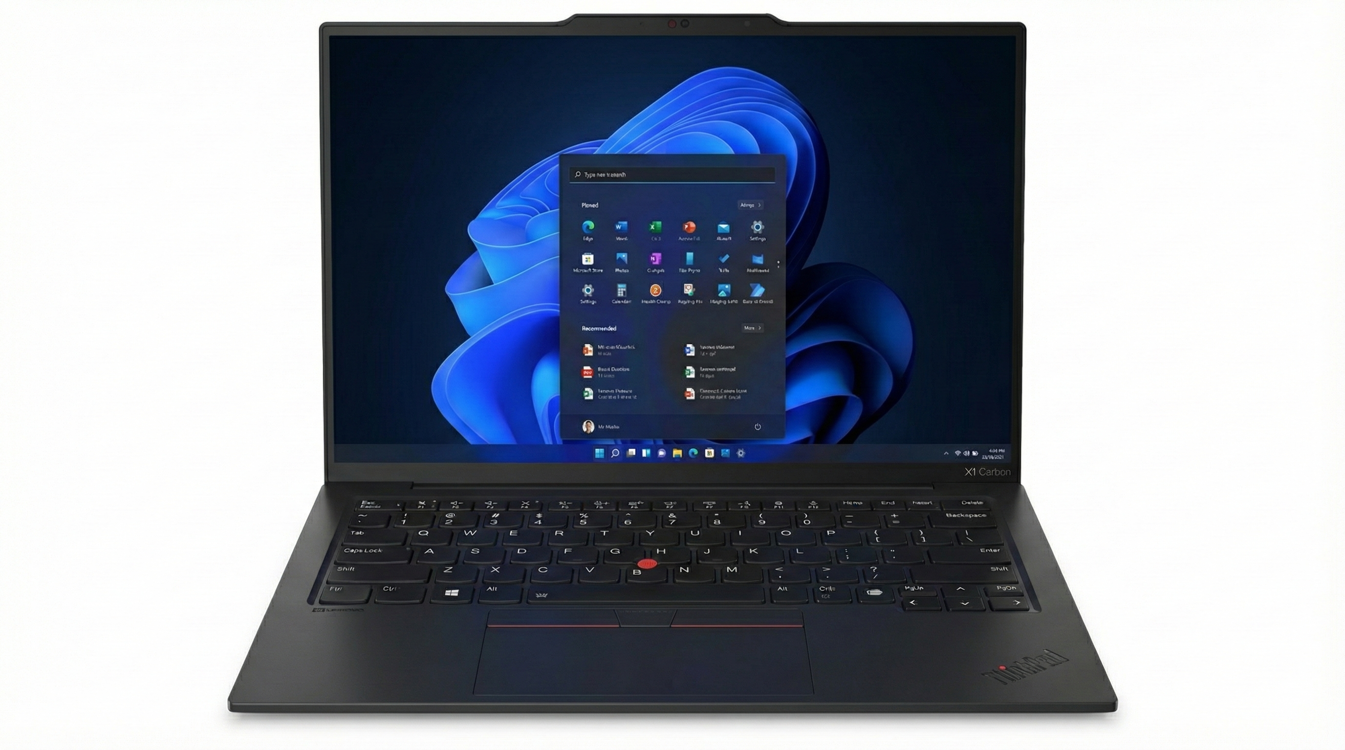 Lenovo ThinkPad X1 Carbon Gen 12 – OLED, widok z przodu