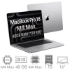 Apple MacBook Pro 16 2024 A3186 M4 Max 48GB 1TB SSD 16,2" Liquid Retina XDR 3456x2234 WiFi BT Kam MacOS Tahoe PL Gw12mc