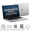 Apple MacBook Pro 14 A2442 M1 PRO 32GB 512GB SSD 14,2" Liquid Retina XDR 3024x1964 WiFi BT Kam MacOS 27 Golden Gate PL Gw12mc