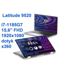 2w1 Dell Latitude 9520 i7-1185G7 16GB 512SSD 15,6'' FHD 1920x1080 dotyk WiFi BT Kam win11pro GW12mc