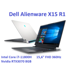 DELL Alienware X15 R1 i7-11800H 32GB 1TB SSD 15,6” 1920x1080 165Hz GeForce RTX3070 8GB WiFi BT Kam Win11PL gw12mc