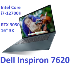 Dell Inspiron 16 Plus 7620 i7-12700H 16GB 512GB SSD 16 3K 3072x1920 matt GeForce RTX 3050 4GB Kam WiFi BT Win11 gw12mc
