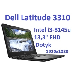 DELL Latitude 3310 i3-8145u 8GB 512SSD 13,3 FHD 1920x1080 Dotyk WiFi BT Kam win10pro GW12mc