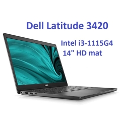 Dell Latitude 3420 i3-1115G4 8GB 512SSD 14" HD matt Kam WiFi BT W11pro Gw12mc