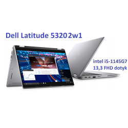 2w1 DELL Latitude 5320 i5-1145G7 8 256SSD 13,3” FHD Touch WiFi BT Win11pro gw12mc