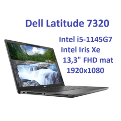 Dell Latitude 7320 i5-1145G7 8GB 256SSD 13,3 FHD 1920x1080 matt WiFi BT Kam win11pro GW12mc