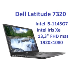 Dell Latitude 7320 i5-1145G7 8GB 256SSD 13,3 FHD 1920x1080 matt WiFi BT Kam win11pro GW12mc