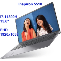 Dell Inspiron 5510 i7-11390H 16GB 1TB SSD 15,6 FHD 1920x1080 matt Kam WiFi BT Win10 gw12mc
