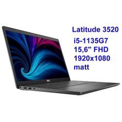 Dell Latitude 3520 i5-1135G7 8GB 256SSD 15,6 FHD 1920x1080 matt WiFi BT Kam win10pro GW12mc