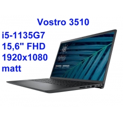 Dell Vostro 3510 i5-1135G7 16GB 256SSD 15,6 FHD 1920x1080 matt WiFi BT Win11 gw12mc