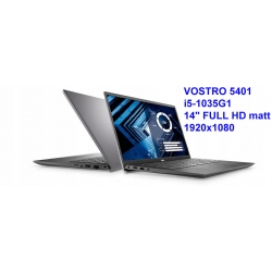 Dell Vostro 5401 i5-1035G1 8GB 512SSD 14 FHD 1920x1080 matt Kam WiFi BT Win10 gw12mc