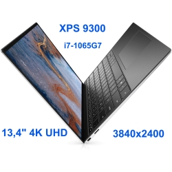 Dell XPS 9300 i7-1065G7 16GB 2TB SSD 13,4 4K UHD 3840x2400 Dotyk WiFi BT Kam win10 PL Gw12mc