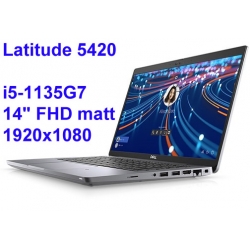 Dell Latitude 5420 i5-1135G7 16GB 256SSD 14 FHD 1920x1080 matt Iris Xe WiFi BT Kam win10pro GW12mc