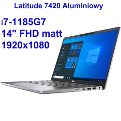 Dell Latitude 7420 i7-1185G7 16GB 1TB SSD 14,1 FHD 1920x1080 matt WiFi BT Kam win11pro GW12mc