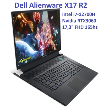 DELL Alienware X17 R2 i7-12700H 16GB 512GB SSD 17,3” FHD 1920x1080 165Hz GeForce RTX3060 6GB WiFi BT Kam Win11PL gw12mc