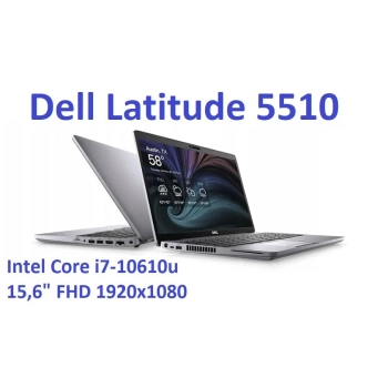 Dell Latitude 5510 i7-10610u 16GB 512SSD 15,6" FHD 1920x1080 matt WiFi BT Kam win10pro GW12mc
