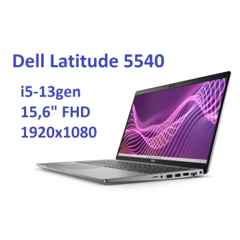 DELL Latitude 5540 i5-1345u 16GB 512SSD 15,6 FHD 1920x1080 IPS matt WiFi BT KAM Win11pro gw12mc
