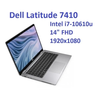 Aluminiowy Dell Latitude 7410 i7-10610u 16GB 512SSD 14" FHD 1920x1080 matt WiFi BT Kam win10pro GW12mc