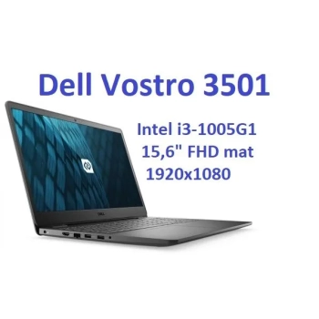 Dell Vostro 3501 i3-1005G1 8GB 512SSD 15,6 FHD 1920x1080 matt Kam WiFi BT Win10pro gw12mc