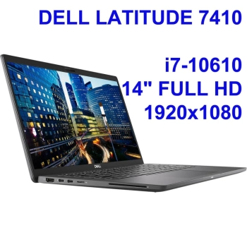 Dell Latitude 7410 i7-10610u 16GB 512SSD 14" FHD 1920x1080 matt WiFi BT Kam win10pro GW12mc
