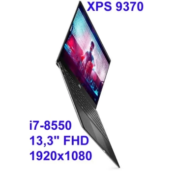 Bezramkowy ultrabook Dell XPS 9370 i7-8550u 16GB 512 SSD 13,3" FHD 1920x1080 WiFi BT Kam win10 Gw12mc