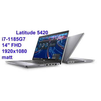 Dell Latitude 5420 i7-1185G7 16GB 256SSD 14" FHD 1920x1080 Touch WiFi BT Kam win11pro GW12mc