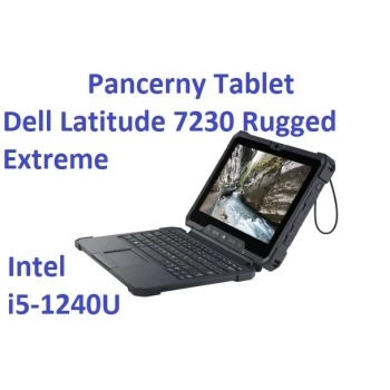 Tablet z klawiaturą DELL Latitude 7230 Rugged Extreme i5-1240U 16GB 256SSD 12" FHD+ 1920x1200 Mat Win11pro Mini-RS232 2xBAT KAM WiFi BT Gw12mc