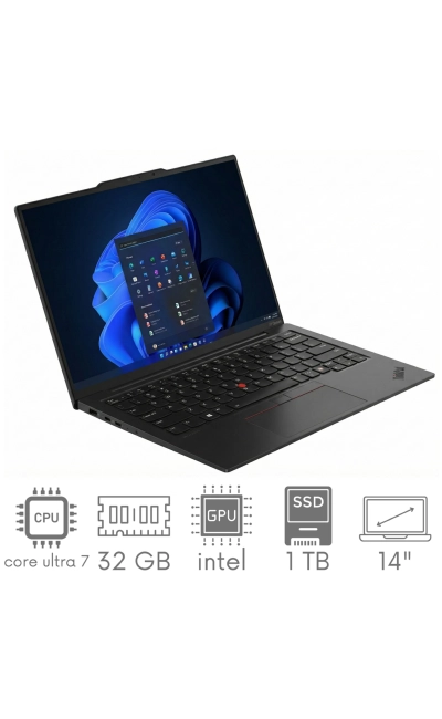 Lenovo ThinkPad X1 Carbon Gen 12 Ultra 7 165U 32GB 1TB SSD 14" WUXGA FHD+ 1920x1200 WiFi BT Kam Win11Pro GW12mc
