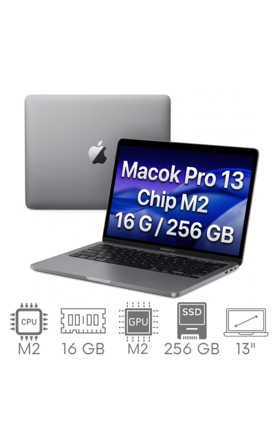 Apple MacBook Pro 13 A2338 M2 16GB 256GB SSD 13,3" Retina 2560x1600 WiFi BT Kam MacOS Tahoe PL Gw12mc
