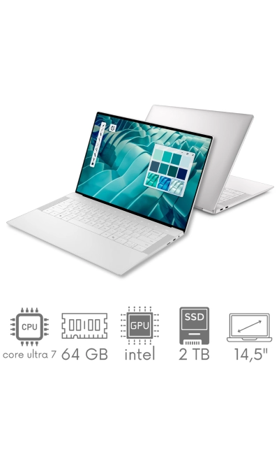 Dell 14 Premium DA14250 Ultra 7 255H 64GB 2TB SSD 14,5" 3,2K 3200x2000 OLED 120Hz WiFi BT Kam Win11 PL Gw12mc