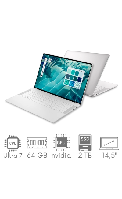 Dell 14 Premium DA14250 Ultra 7 255H 64GB 2TB SSD 14,5" 3,2K 3200x2000 OLED 120Hz RTX4050 WiFi BT Kam Win11 PL Gw12mc