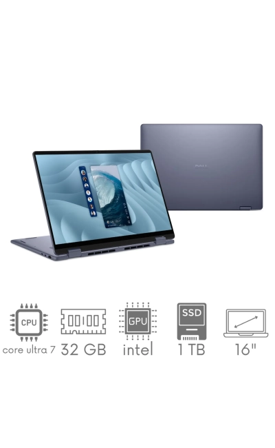 2w1 Dell 16 Plus DB06250 Ultra 7 258V 32GB 1TB SSD 16,0" QHD+ 2560x1600 90Hz Kam WiFi BT Win11 GW12MC
