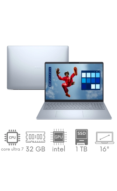 Dell 16 Plus DB16250 Ultra 7 258V 32GB 1TB SSD 16,0" QHD+ 2560x1600 90Hz Kam WiFi BT Win11 GW12MC