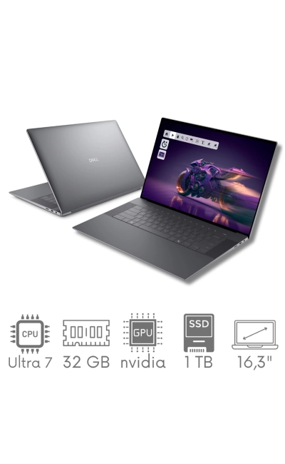 Dell XPS 16 Premium DA16250 Ultra 7 255H 32GB 1TB SSD 16,3" FHD+ 1920x1200 120Hz RTX5070 8GB WiFi BT Kam Win11 PL Gw12mc
