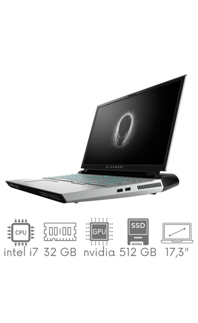 DELL Alienware Area-51m R2 i7-10700 32GB 512GB SSD 17,3" FHD 1920x1080 144Hz GeForce RTX 2080 Super 8GB WiFi BT KAM Win11 GW12mc