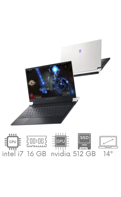 DELL Alienware X14 i7-12700H 16GB 512 SSD 14” FHD 1920x1080 144Hz GeForce RTX3060 6GB WiFi BT Kam Win11 Gw12mc