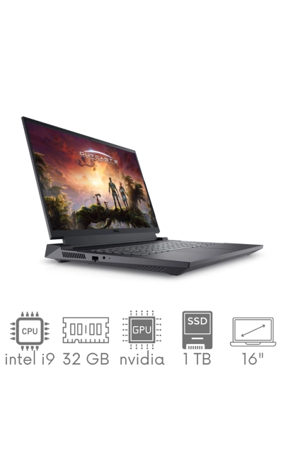 Gaming DELL Inspiron G16 7630 i9-13900HX 32GB 1TB SSD 16" QHD+ 2560x1600 240Hz matt GeForce RTX 4070 8GB WiFi BT KAM Win11 Gw12mc