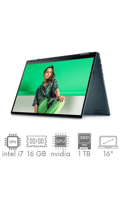 2w1 DELL Inspiron 7620 i7-1260P 16GB 1TB SSD 16" UHD 4K+ 3840x2400 OLED Geforce MX550 WiFi BT KAM Win11 Gw12mc