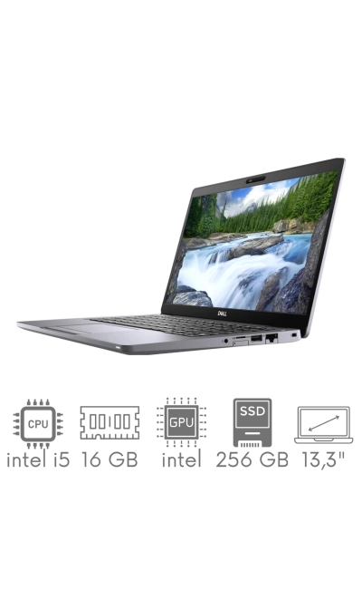 Dell Latitude 5310 i5-10310U 16GB 256SSD 13,3" FHD 1920x1080 Mat WiFi BT Kam Win11Pro Gw12mc