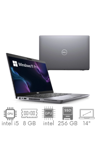 Dell Latitude 5410 i5-10210U 8GB 256SSD 14" FHD 1920x1080 WiFi BT Kam Win11Pro GW12mc