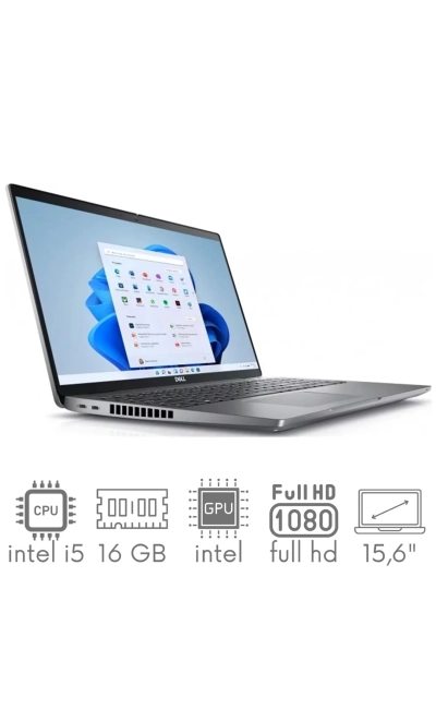 DELL Latitude 5530 i5-1245U 16GB 256 SSD 15,6" FHD 1920x1080 WiFi BT KAM Win11Pro Gw12mc