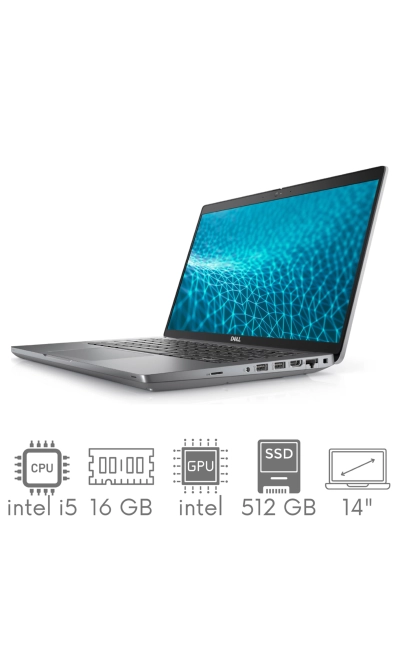 Dell Latitude 5431 i5-1250P 16GB 512SSD 14" FHD 1920x1080 matt Iris Xe WiFi BT Kam Win11Pro GW12mc