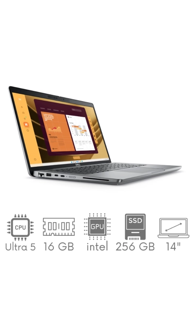 Dell Latitude 5450 Core Ultra 5 125U 16GB 256SSD 14" FHD 1920x1080 WiFi BT Kam win11pro GW12mc