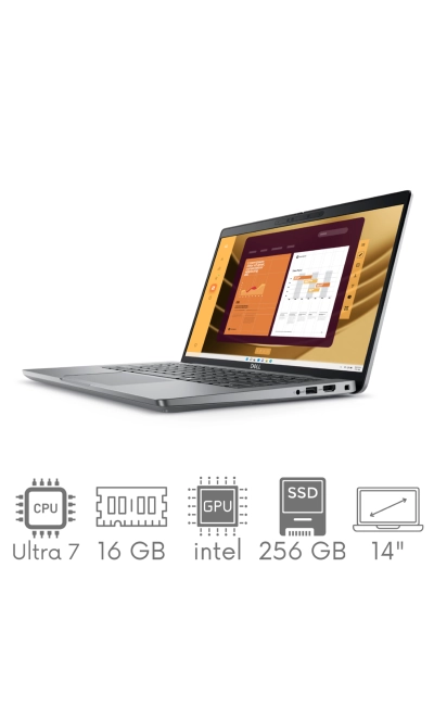 Dell Latitude 5450 Core Ultra 7 155U 16GB 256SSD 14" FHD 1920x1080 Mat WiFi BT Kam Win11pro GW12mc